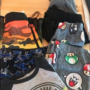 Boys4T & 4/5 Bundle  with 2 shorts, 1 pj pant, 1swim trunk, ss tee, 1pj shorts,